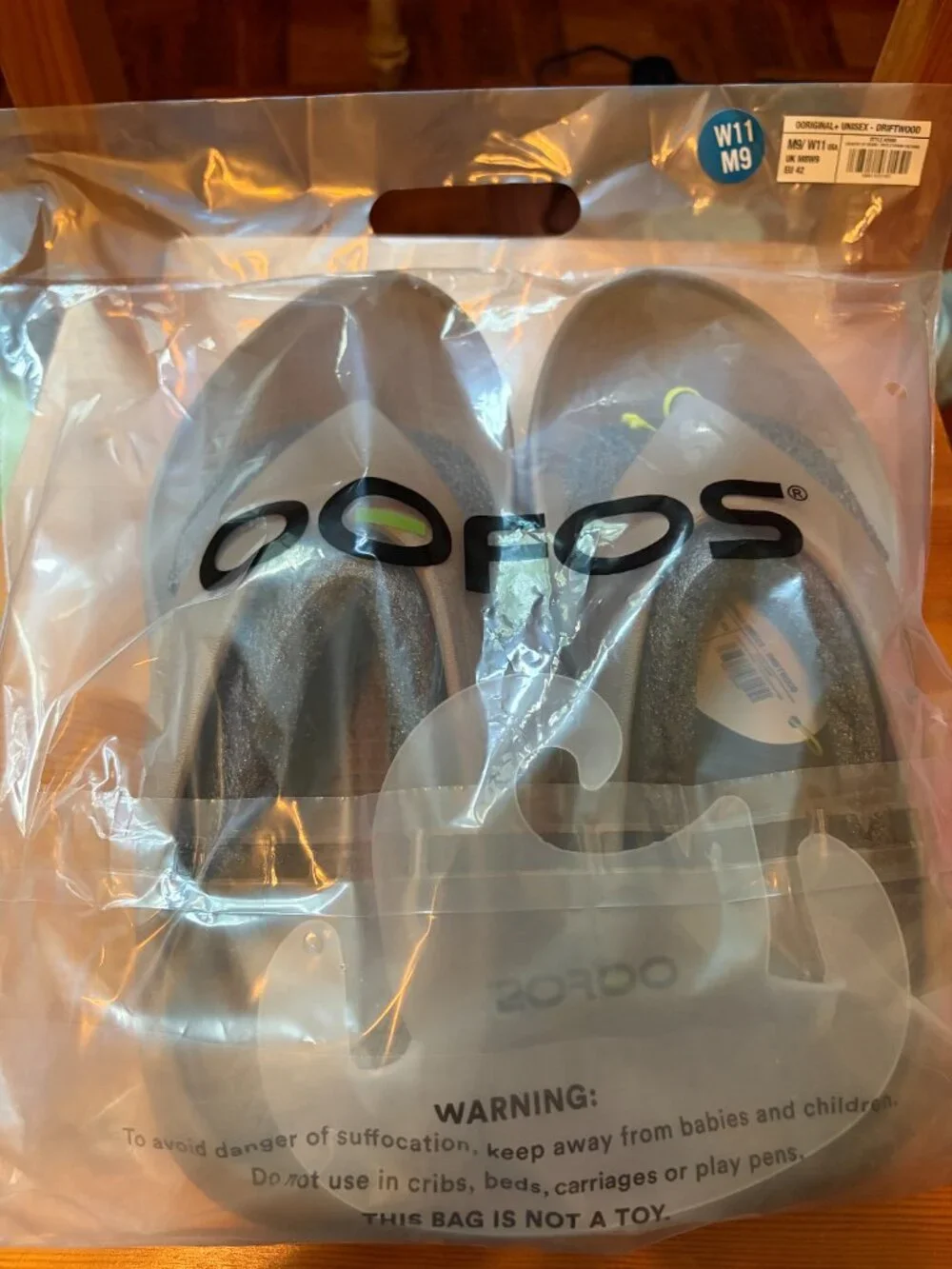 OOFOS Plus Recovery Sandal M9W11- Driftwood